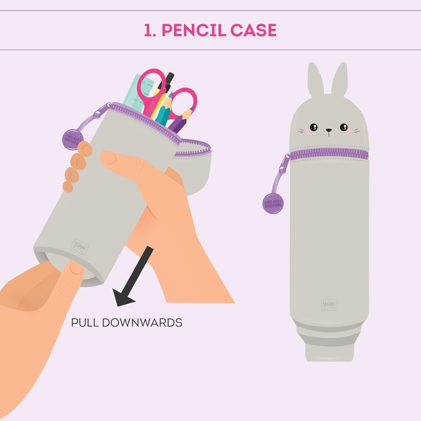 Legami Kawaii 2-in-1-Federmäppchen*