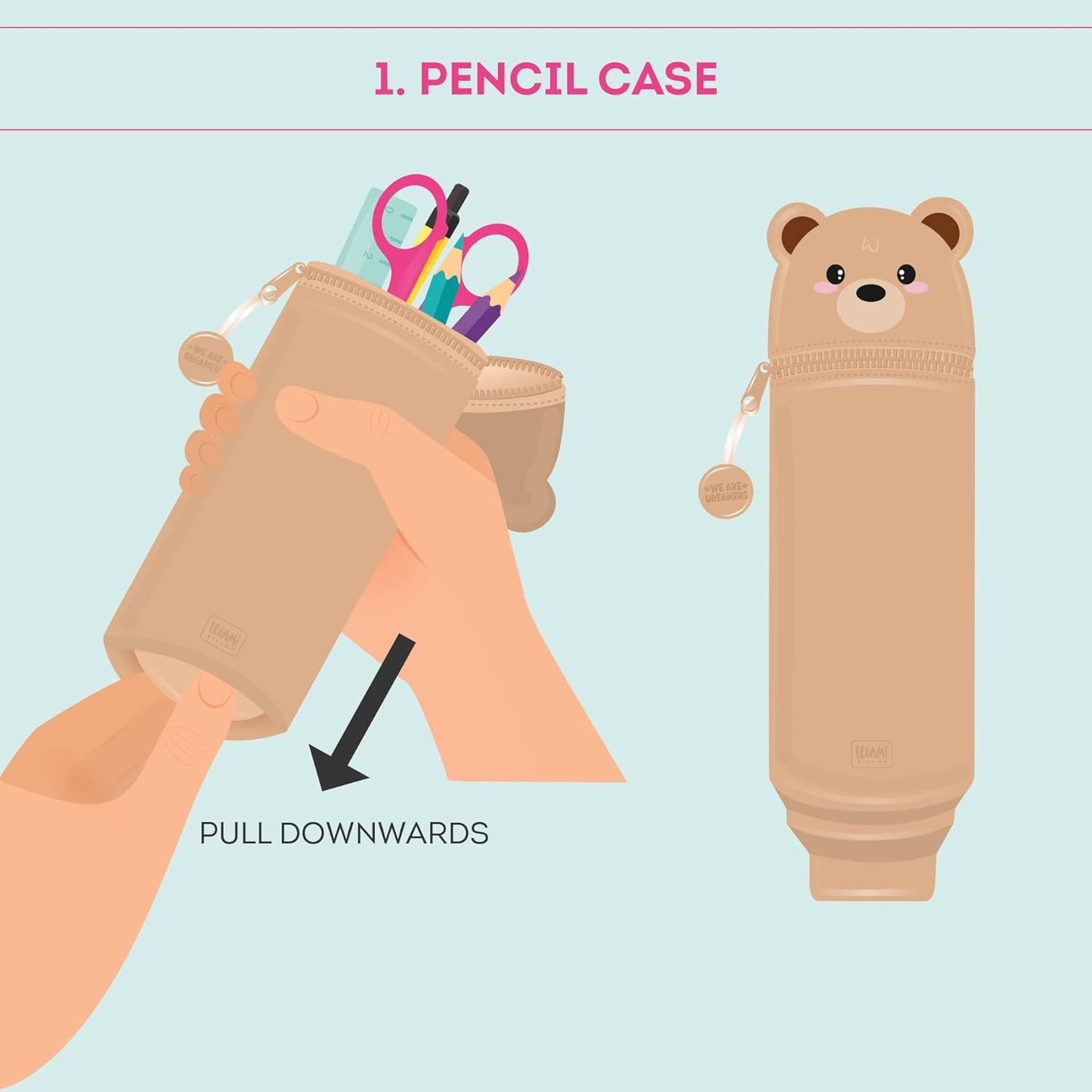 Das vielseitige Kawaii Federmäppchen von Legami – Ein Teddy Bear, der mehr kann*
