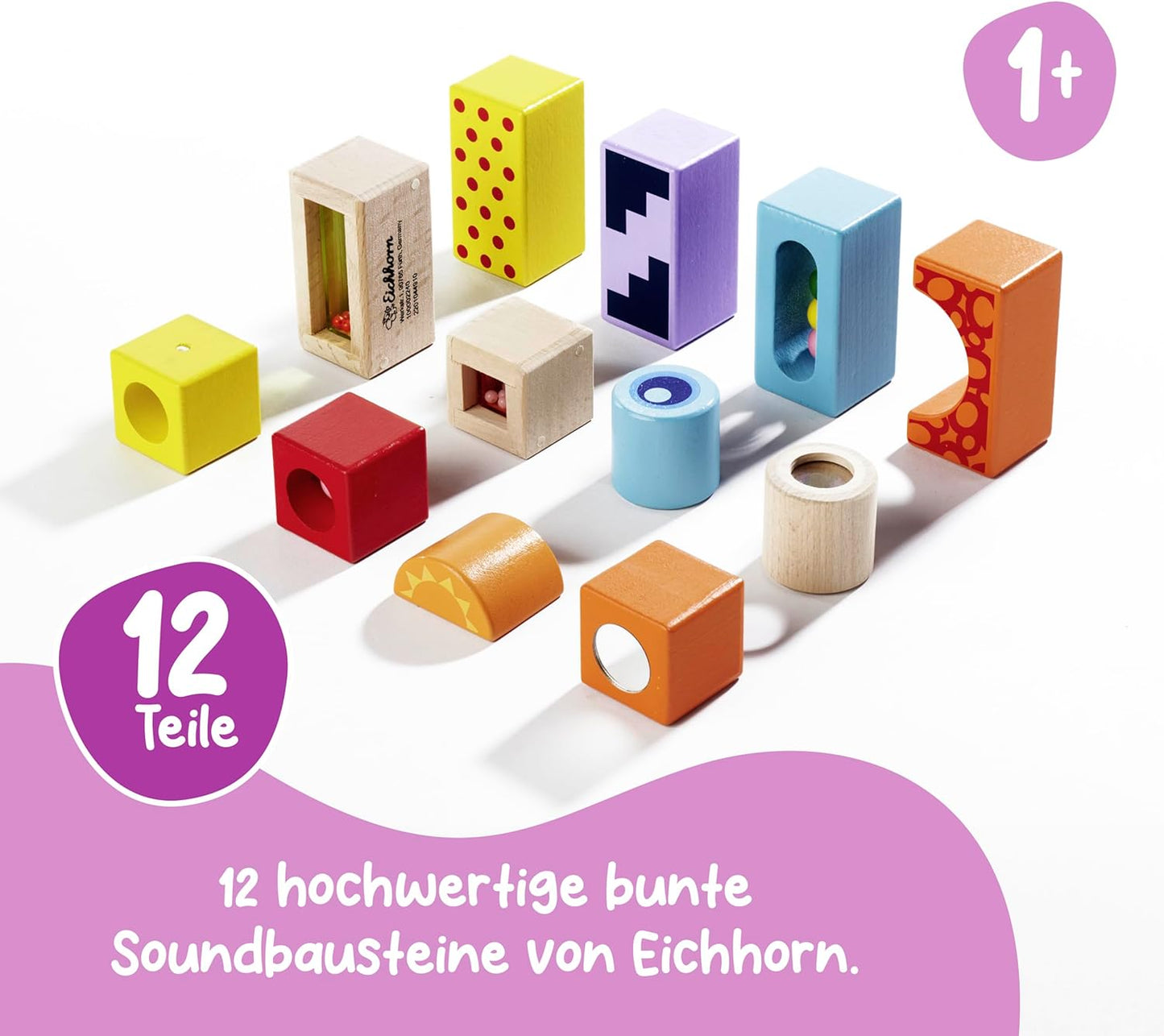 Eichhorn Klangbausteine: Bunte Geräusch-Holzbausteine*