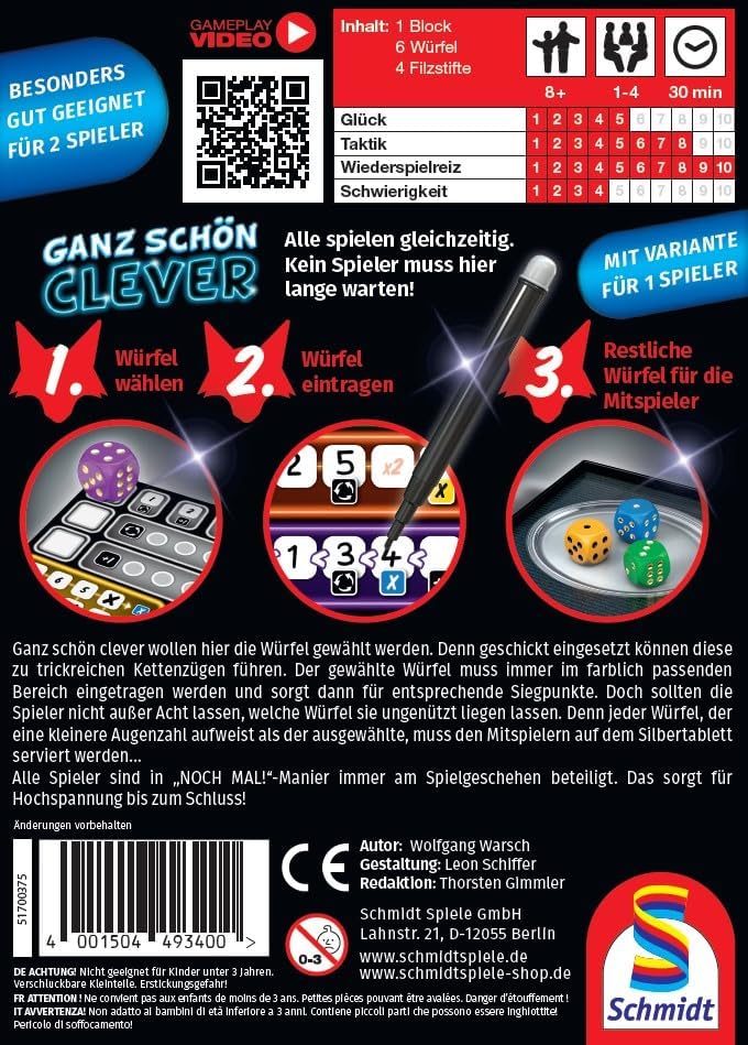 Schmidt Spiele Ganz Schön Clever*
