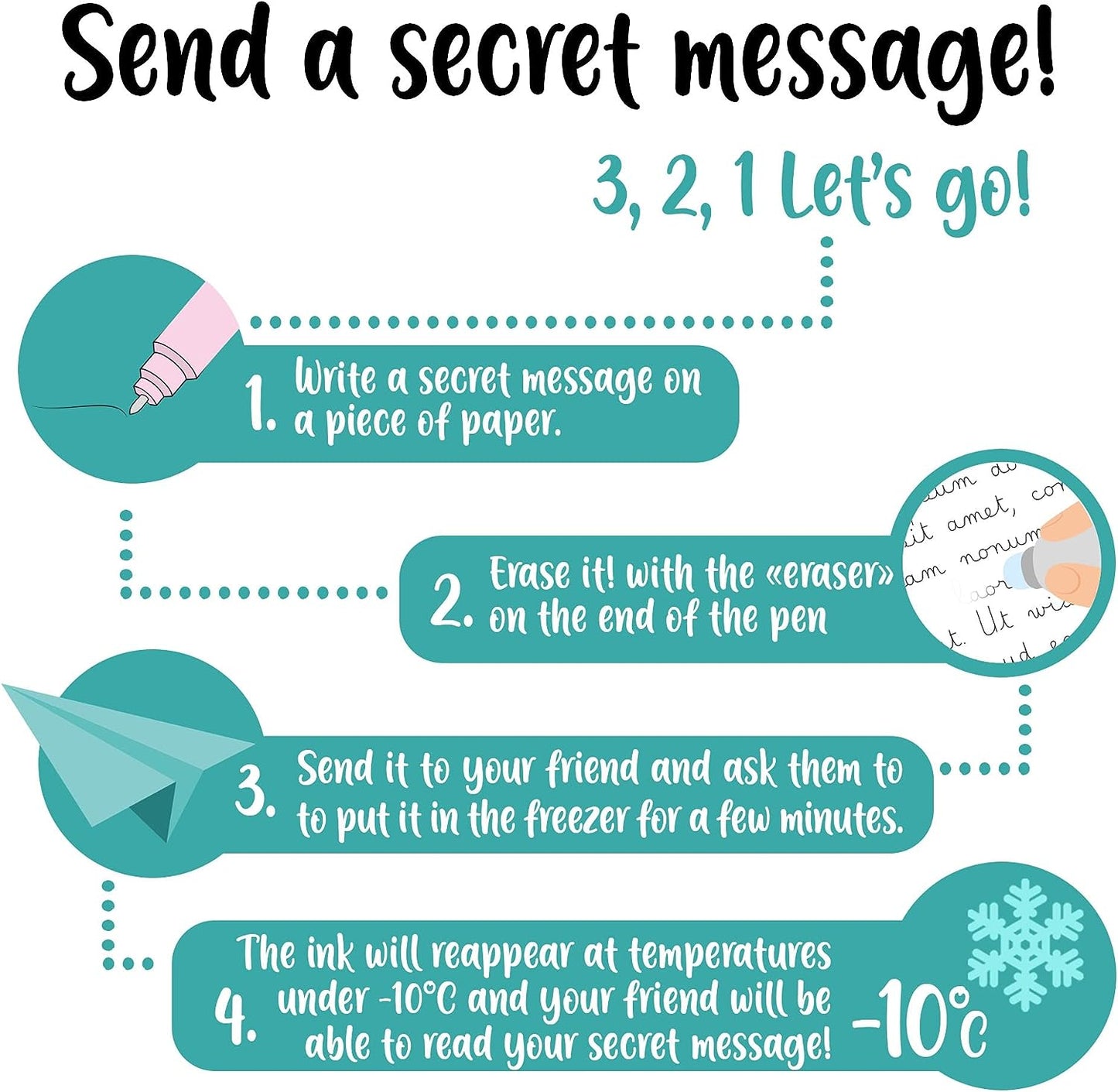 Legami - löschbarer Gelschreiber, Ø 0,8 cm, Flora-Thema, wärmeempfindliche, Kugel am Ende zum Entfernen der Tinte, Ø Spitze 0,7 mm*