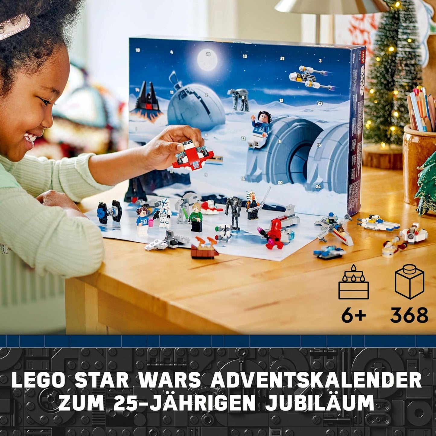 LEGO Star Wars Adventskalender 2024 mit 18 Mini-Modellen & 6 beliebten Charakteren*