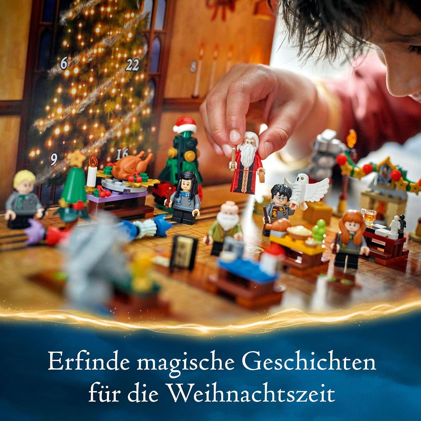 LEGO Harry Potter Adventskalender 2024 – Weihnachtskalender für Kinder mit 7 Minifiguren & 16 Hogwarts-Spielzeugen*