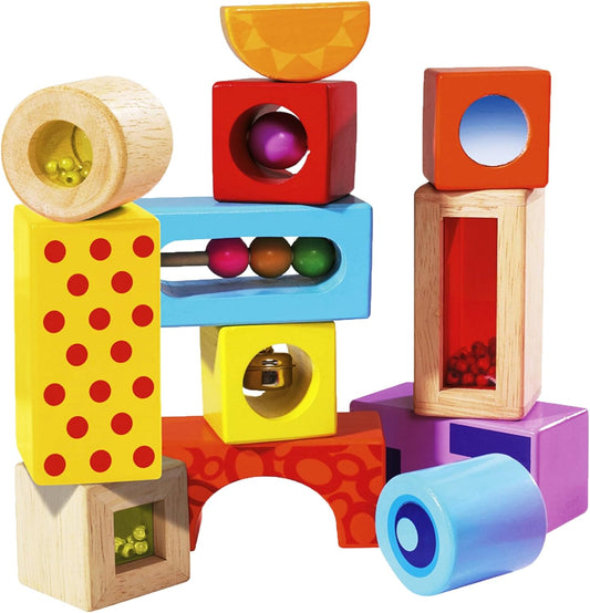 Eichhorn Klangbausteine: Bunte Geräusch-Holzbausteine*