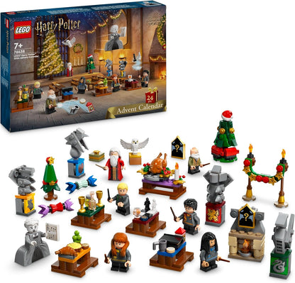 LEGO Harry Potter Adventskalender 2024 – Weihnachtskalender für Kinder mit 7 Minifiguren & 16 Hogwarts-Spielzeugen*