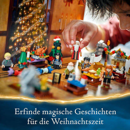 LEGO Harry Potter Adventskalender 2024 – Weihnachtskalender für Kinder mit 7 Minifiguren & 16 Hogwarts-Spielzeugen*